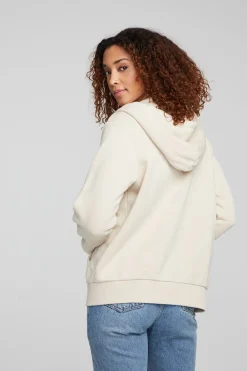 Store Lex Oatmeal Zip Up Hoodie Women Outerwear|Loungewear