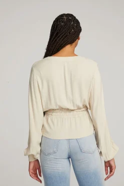 Shop Liberty Bark-White Blouse Women Loungewear|Tops