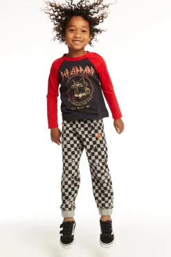 Clearance Lightning Splatter Checker Joggers Kids/BOY Boys