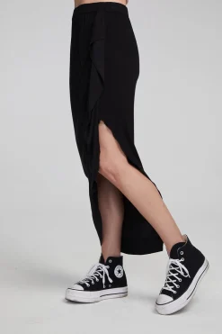 Shop Lindsay Shadow Black Midi Skirt Women Loungewear|Bottoms