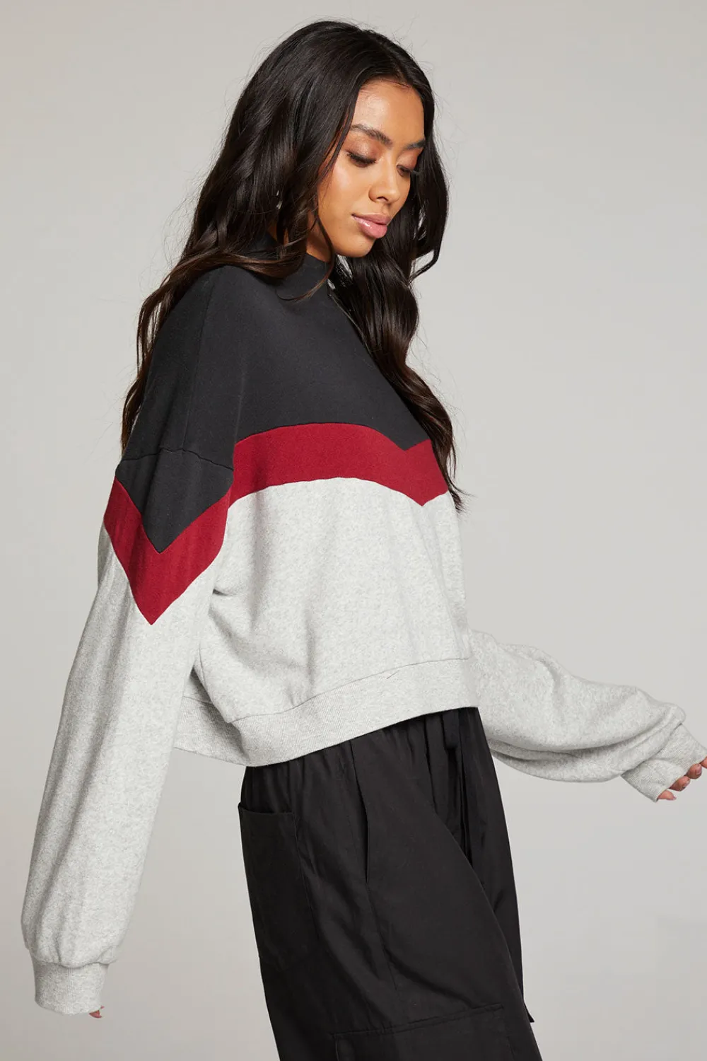 Store Liz Fire Color Block Pullover Women Loungewear|Tops