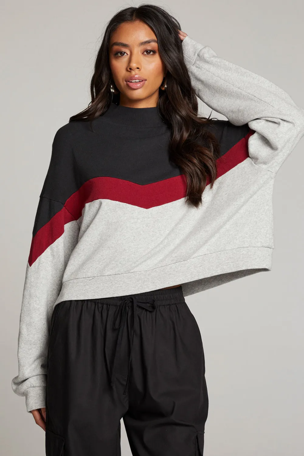 Store Liz Fire Color Block Pullover Women Loungewear|Tops