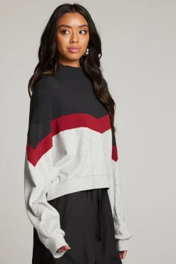Store Liz Fire Color Block Pullover Women Loungewear|Tops