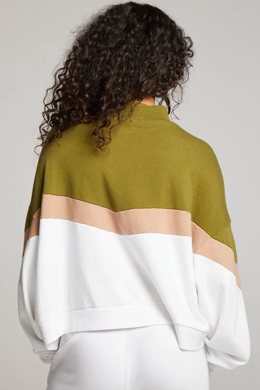 Sale Liz Sand Color Block Pullover Women Loungewear|Tops