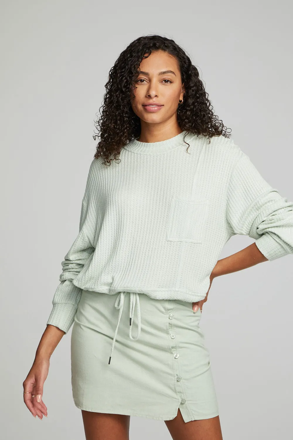 Store Lomita Pullover - Sage Women Loungewear