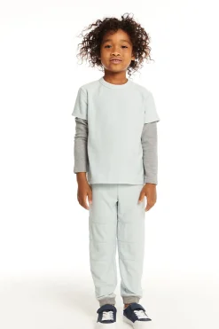 New Long And Short Sleeve Blue Bird Tee Kids/BOY Boys