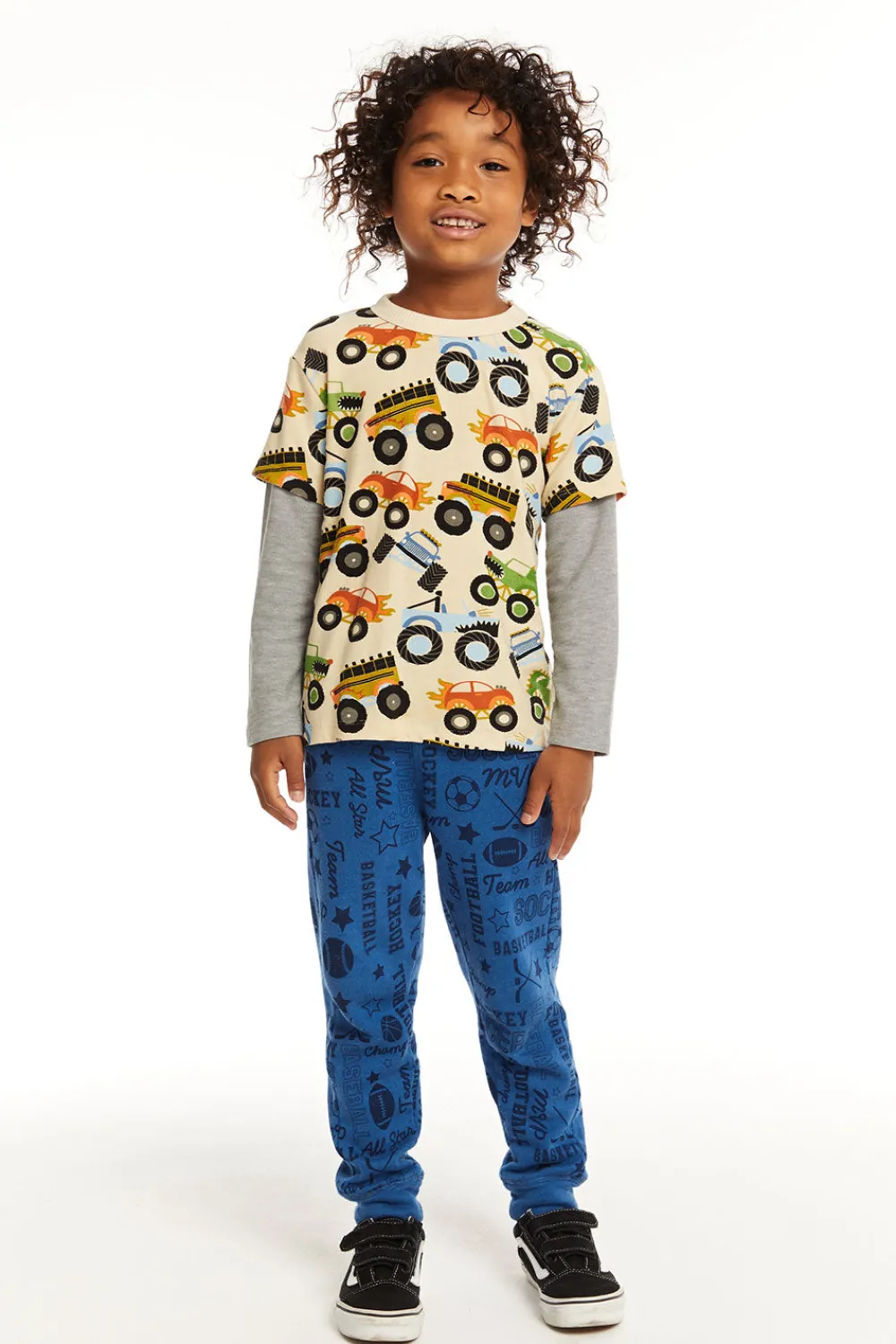 Discount Long And Short Sleeve Monster Truck Tee Kids/BOY Boys