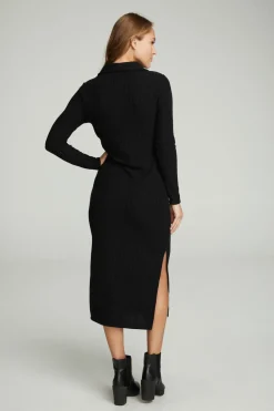 Sale Long Sleeve Button Down Collar Dress Women Dresses