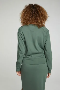 Flash Sale Long Sleeve Crew Neck Raglan Pullover Women Tops