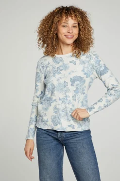 Sale Long Sleeve Crew Neck Tee Women Tops