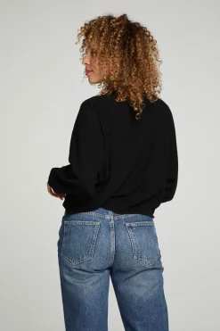 Discount Long Sleeve Cropped Mock Neck Raglan Tee Women Tops