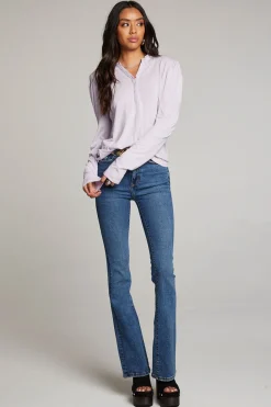 Fashion Lotus Petal Long Sleeve Women Loungewear|Tops