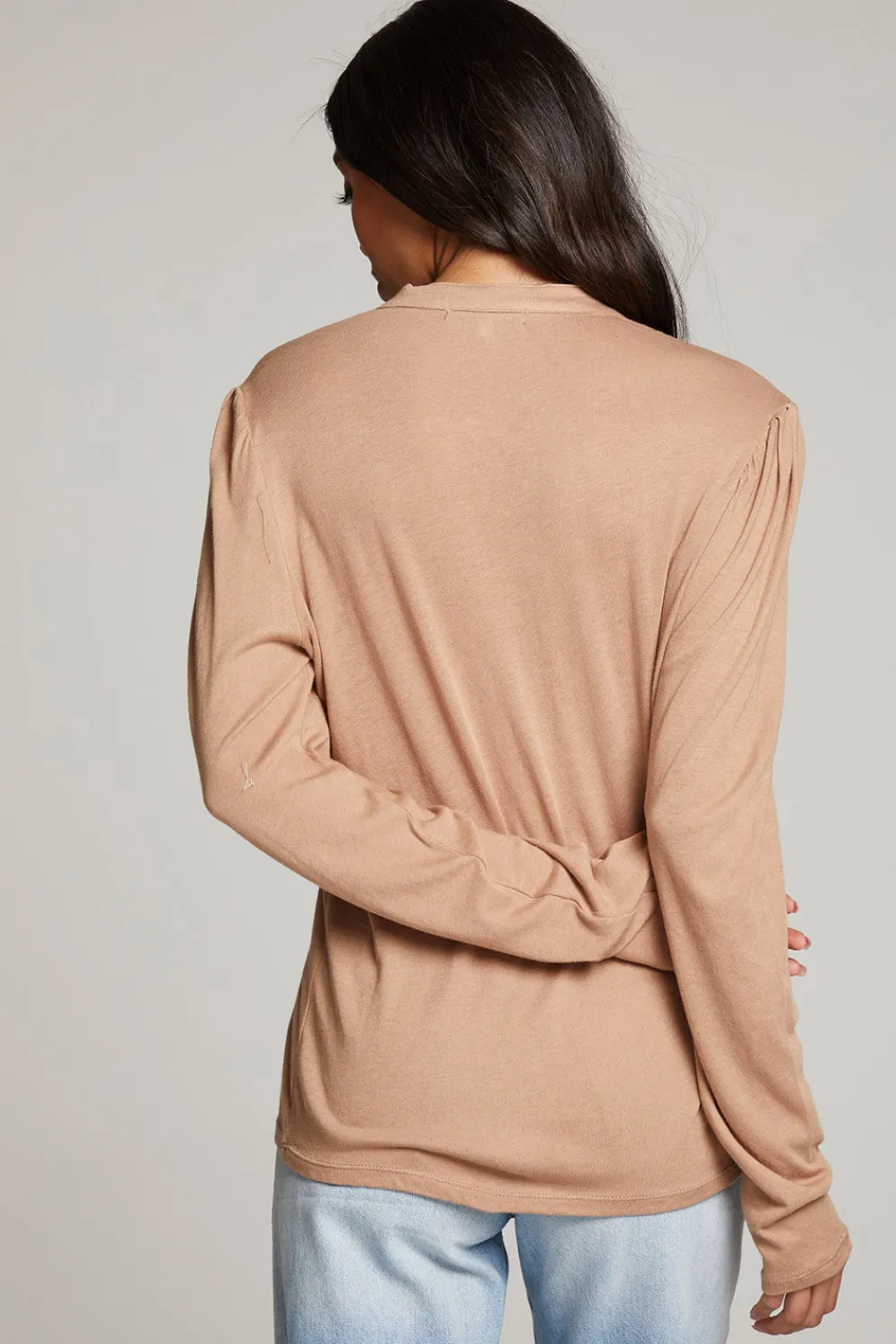 Online Lotus Warm Taupe Long Sleeve Women Loungewear|Tops