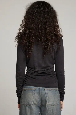 Hot Louis Licorice Long Sleeve Women Loungewear|Tops