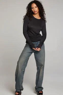Hot Louis Licorice Long Sleeve Women Loungewear|Tops
