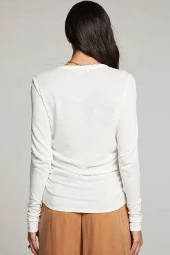 Flash Sale Louis White Long Sleeve Women Loungewear|Tops