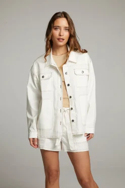 Best Louise White Button Down Women Loungewear|Tops