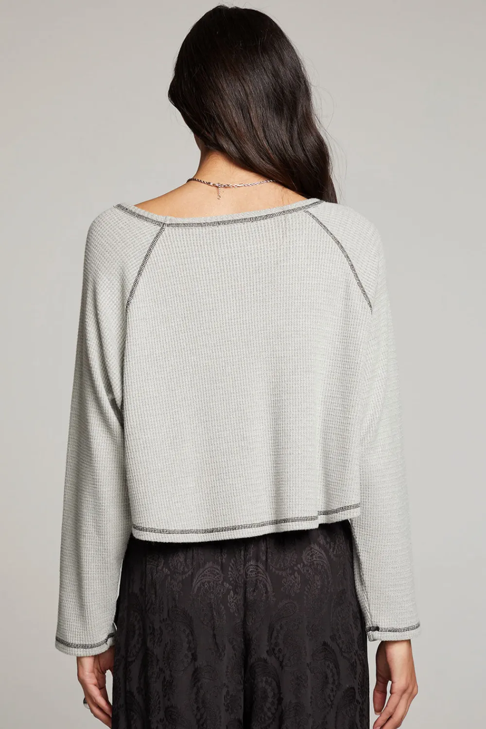 Store Lucy Heather Grey Long Sleeve Women Loungewear|Tops
