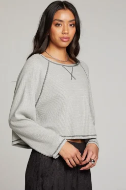 Store Lucy Heather Grey Long Sleeve Women Loungewear|Tops