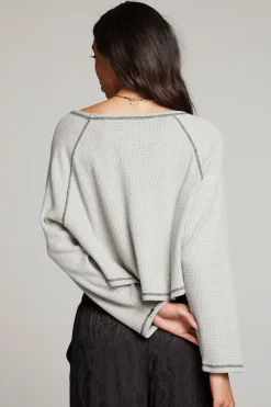 Store Lucy Heather Grey Long Sleeve Women Loungewear|Tops