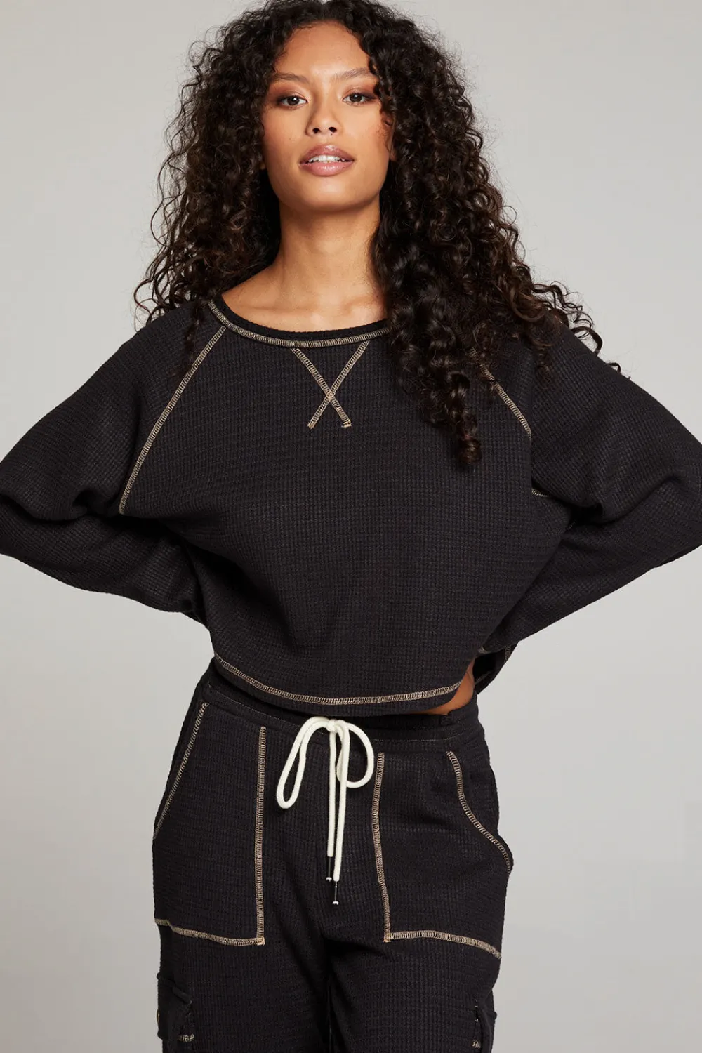 Fashion Lucy Licorice Long Sleeve Women Loungewear|Tops
