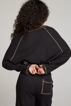 Fashion Lucy Licorice Long Sleeve Women Loungewear|Tops