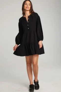 Fashion Magnolia Licorice Mini Dress Women Loungewear|Dresses