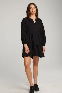 Fashion Magnolia Licorice Mini Dress Women Loungewear|Dresses