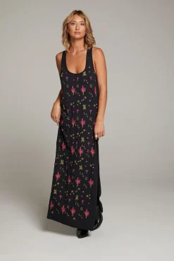 Cheap Manatee Night Palm Maxi Dress Women Loungewear|Dresses