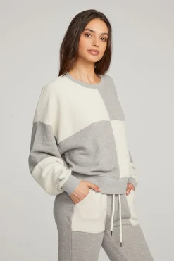 Cheap Marie Heather Grey Pullover Women Loungewear|Tops