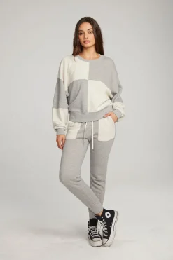 Cheap Marie Heather Grey Pullover Women Loungewear|Tops