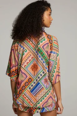 Cheap Marlin Paradise Mystic Button Up Women Loungewear|Tops