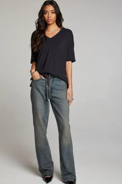 Best Sale Mason Licorice V Neck Women Loungewear|Tops