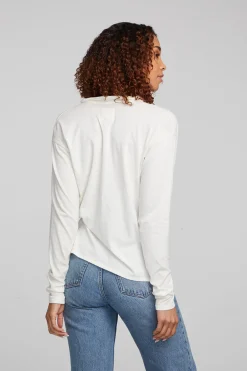 Sale Mela Bright White Long Sleeve Women Loungewear|Tops