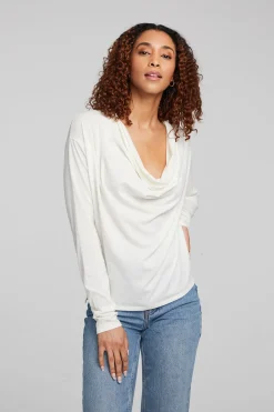 Sale Mela Bright White Long Sleeve Women Loungewear|Tops