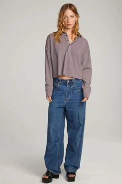 Best Miles Purple Sage Long Sleeve Women Loungewear|Tops