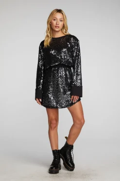 Store Mini Dress With Wide Sleeves Women Dresses