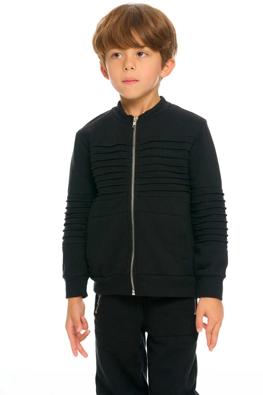 Best Sale Mock Neck Moto Zip Jacket Kids/BOY Boys