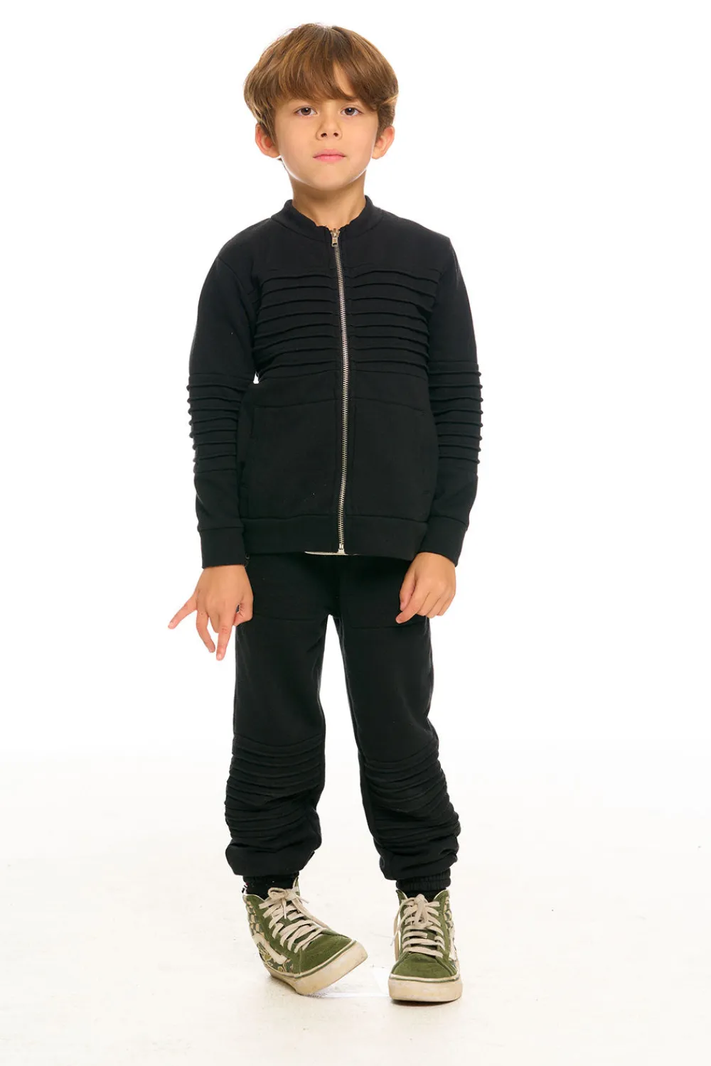 Best Sale Mock Neck Moto Zip Jacket Kids/BOY Boys