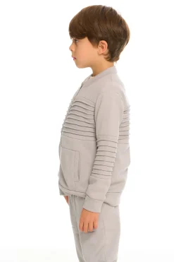 Store Mock Neck Moto Zip Jacket Kids/BOY Boys