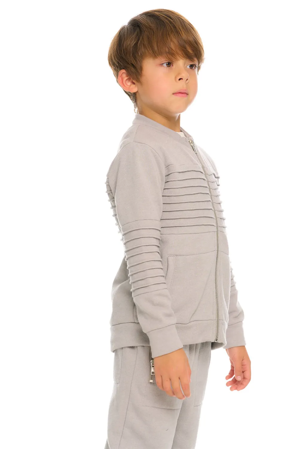Store Mock Neck Moto Zip Jacket Kids/BOY Boys