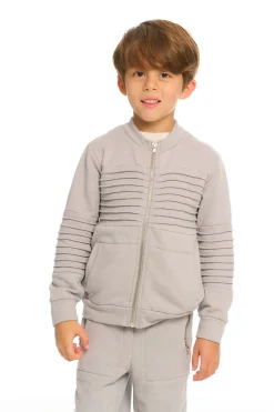 Store Mock Neck Moto Zip Jacket Kids/BOY Boys