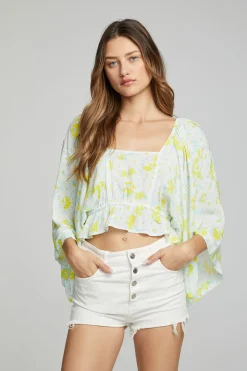 Cheap Monarch Crop Top - Daisy Floral Print Women Outerwear|Loungewear