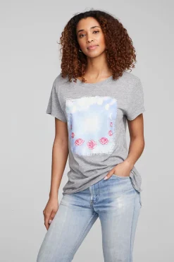Best Moon And Roses Tee Women Loungewear|Graphics