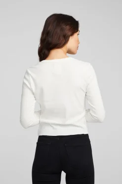 Online Moonlight Bright White Long Sleeve Women Loungewear|Tops