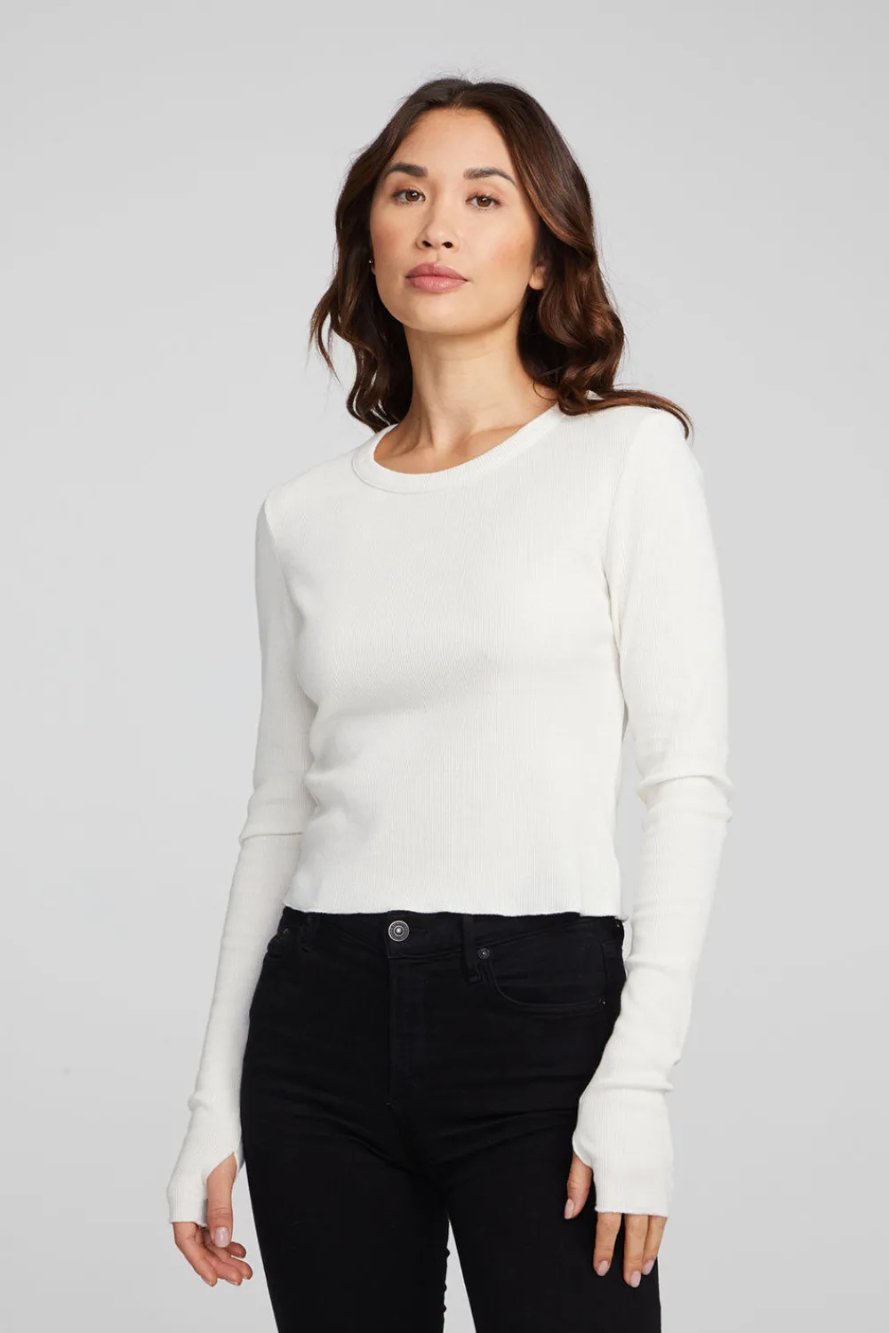 Online Moonlight Bright White Long Sleeve Women Loungewear|Tops
