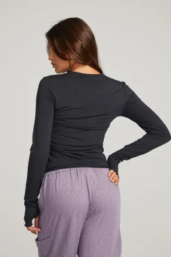 Outlet Moonlight Licorice Long Sleeve Women Loungewear|Tops