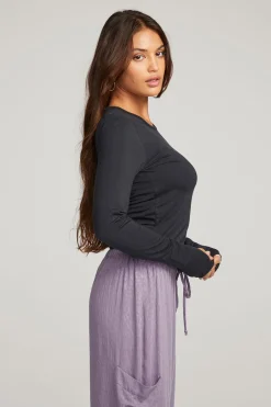 Outlet Moonlight Licorice Long Sleeve Women Loungewear|Tops