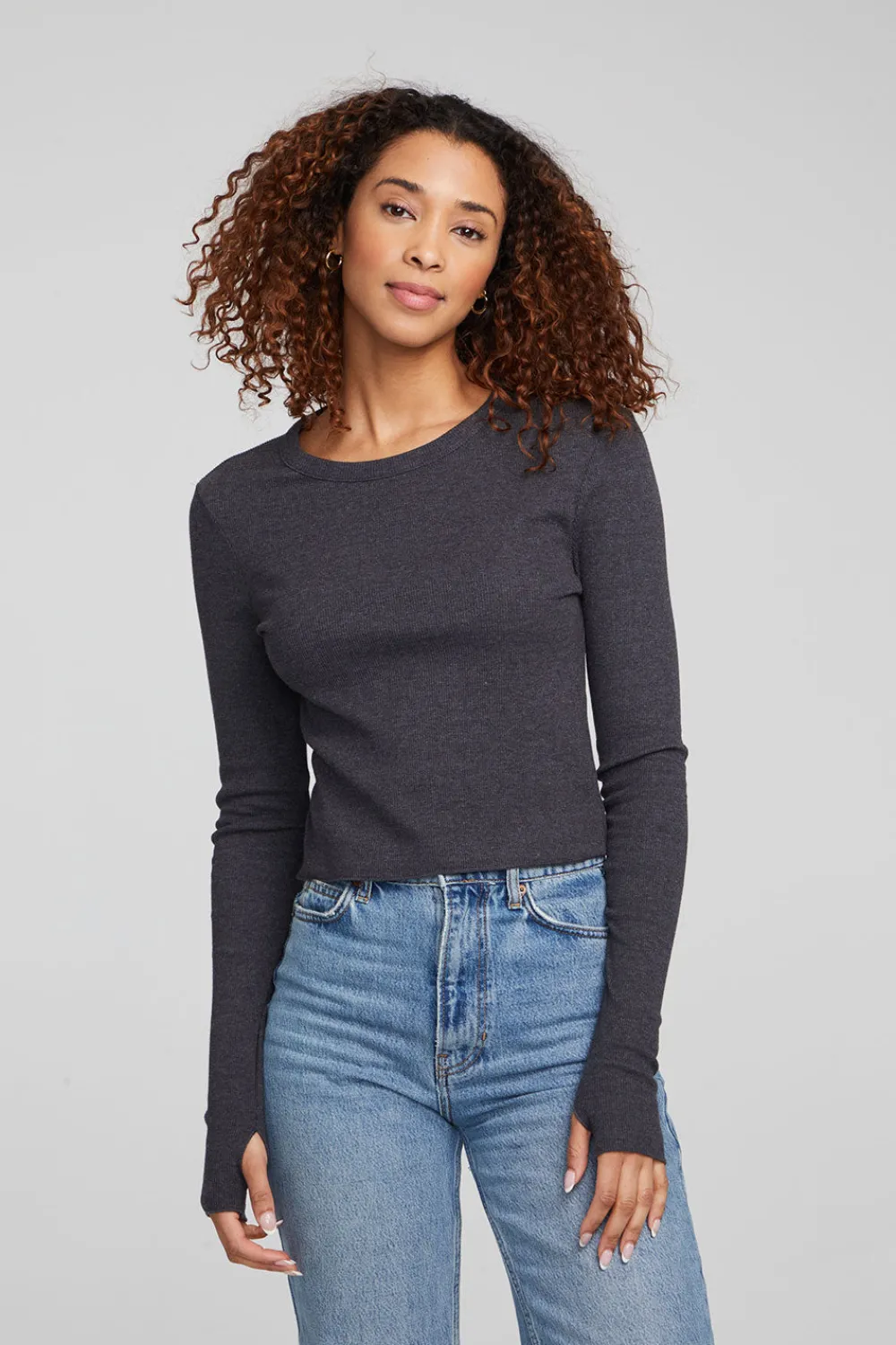 Cheap Moonlight Shadow Black Long Sleeve Women Loungewear|Tops