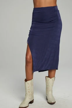 Best Sale Mullen Midi Skirt - Dark Denim Women Loungewear|Bottoms